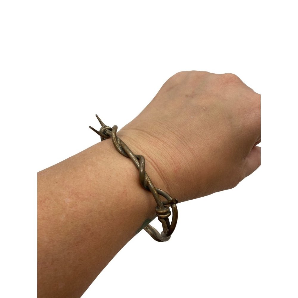 Handcrafted Twisted Cuff Bracelet - image 4